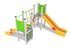 Set cu două turnuri cu tobogane pentru loc de joacă - BGL-00103 miniatura 4