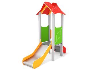 Căsuță cu tobogan pentru loc de joacă - BGL-00113 imagine principala