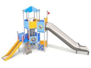 Set turnuri cu tobogan pentru loc de joacă - BGL-1120