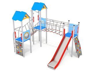 Set cu trei turnuri cu podeț pentru loc de joacă - BGL-1125 imagine principala