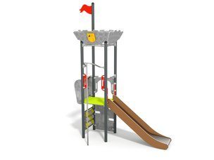 Turn cu tobogan castel pentru loc de joacă - BGL-1160