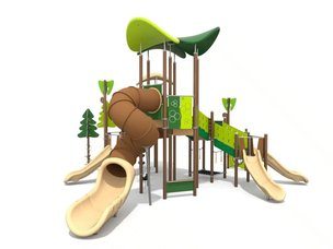 Set temă pădure pentru loc de joacă cu tobogan - BGL-12-8-26VII23-1A