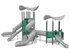 Set cu două turnuri pentru loc de joacă din materiale reciclate - BGL-1214 RECYCLED miniatura 1