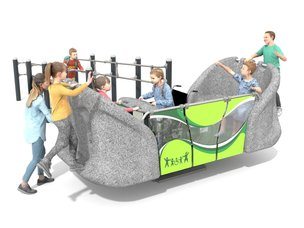 Leagăn integrativ incluziv din materiale reciclate pentru loc de joacă - BGL-1231 RECYCLED