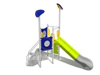 Tobogan cu scară pentru loc de joacă - BGL-1704 inox imagine principala