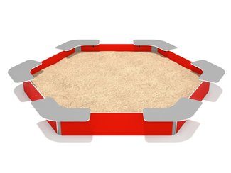 Groapă de nisip hexagonală pentru loc de joacă - BGL-2001 imagine principala