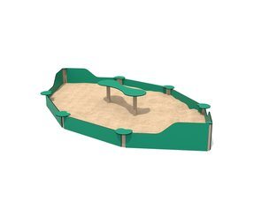 Groapă de nisip din materiale reciclate pentru loc de joacă - BGL-2006 RECYCLED