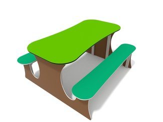 Măsuță cu băncuțe pentru loc de joacă - BGL-2016 imagine principala