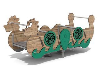 Balansoar multipersoane din materiale reciclate pentru loc de joacă - BGL-5033 RECYCLED imagine principala