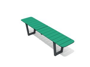 Bancă din materiale reciclate pentru loc de joacă - BGL-6034 RECYCLED
