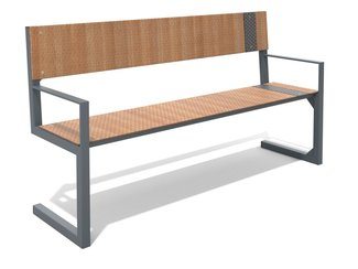 Bancă cu spătar pentru loc de joacă - BGL-6043 imagine principala