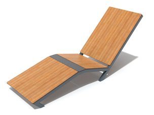 Șezlong urban simplu - BGL-6045