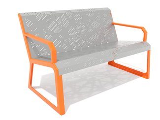 Bancă urbană tablă perforată - BGL-6103 imagine principala
