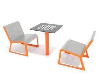 Șah urban din tablă perforată - BGL-6108 imagine principala