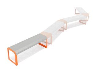 Bancă modulară urbană - BGL-6113