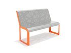 Bancă modulară cu spătar urbană - BGL-6114 imagine 4