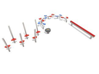 Cursă cu obstacole pentru loc de joacă - BGL-7028 imagine principala