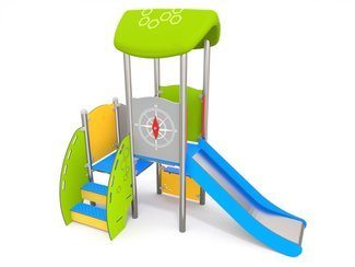 Turnuleț cu acoperiș și tobogan pentru loc de joacă - BGL-7111 imagine principala