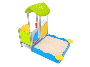 Căsuță cu groapă de nisip pentru loc de joacă - BGL-7120