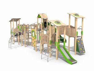 Set mare pentru loc de joacă din salcâm - BGL-80-4-6V24-1A