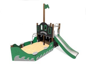 Vapor cu groapă de nisip pentru loc de joacă din materiale reciclate - BGL-8001 RECYCLED
