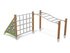 Scară orizontală cu structură de frânghii pentru loc de joacă - BGL-8009 miniatura 1