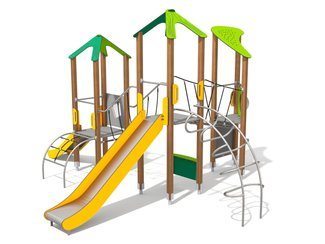 Set cu trei turnuri pentru loc de joacă - BGL-8012 imagine principala