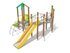 Set cu trei turnuri cu tobogan pentru loc de joacă - BGL-8020 miniatura 2