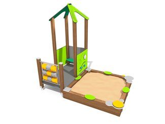 Căsuță cu groapă de nisip pentru loc de joacă - BGL-8050 imagine principala