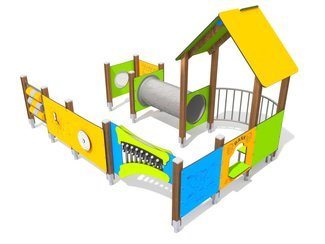 Set integrativ cu căsuță pentru loc de joacă - BGL-8056 imagine principala