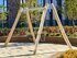 Leagăn dublu din salcâm pentru loc de joacă - BGL-8103 miniatura 3