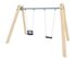 Leagăn dublu din salcâm pentru loc de joacă - BGL-8103 miniatura 1