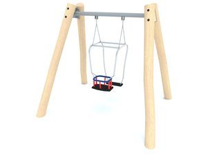 Leagăn mamă copil din salcâm pentru loc de joacă - BGL-8132