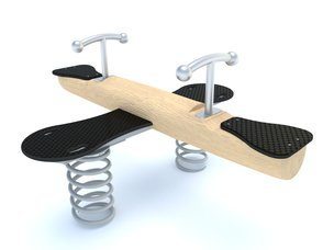 Leagăn balansoar pe arc din salcâm pentru loc de joacă - BGL-8141