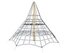 Piramidă de frânghii structură din salcâm pentru loc de joacă - BGL-8145 miniatura 1