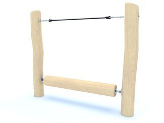 Bârnă de echilibru rotativă din salcâm pentru loc de joacă - BGL-8149 imagine principala