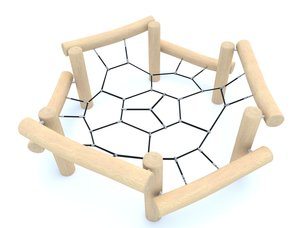 Structură de frânghii din salcâm pentru loc de joacă - BGL-8153