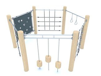 Structură tip junglă din salcâm pentru loc de joacă - BGL-8155 imagine principala