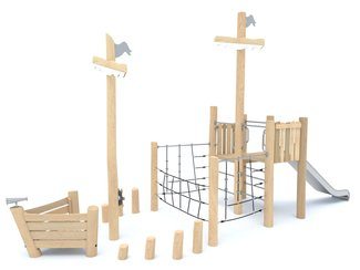 Vapor din salcâm pentru loc de joacă - BGL-8164 imagine principala