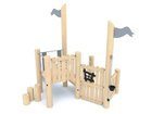 Căsuță cu tobogan din salcâm pentru loc de joacă - BGL-8170 imagine 2