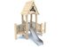 Căsuță cu tobogan din salcâm pentru loc de joacă - BGL-8171 miniatura 1