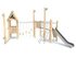 Set cu trei turnuri cu podeț din salcâm pentru loc de joacă - BGL-8176 miniatura 1