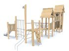 Set multiturn cu tobogan din salcâm pentru loc de joacă - BGL-8178 imagine 4