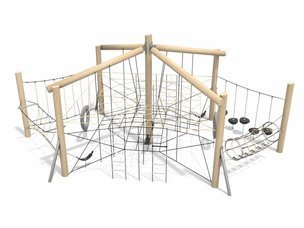 Structură de frânghii din salcâm pentru loc de joacă - BGL-81_7_30XI20_1A