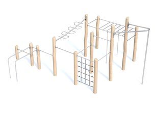 Set complet de scări și pereți Street Workout - BGL-8215