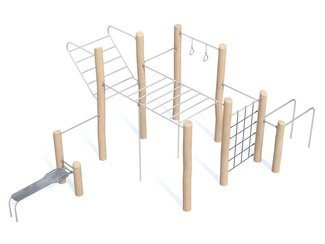 Set Street Workout cu scări și bancă - BGL-8217 imagine principala