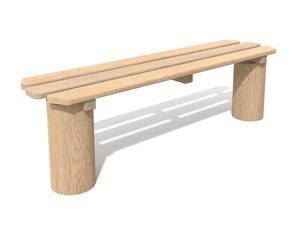 Bancă urbană din salcâm - BGL-8301