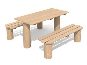 Masă de picnic din salcâm - BGL-8303