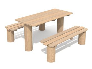 Masă de picnic din salcâm - BGL-8303 imagine principala