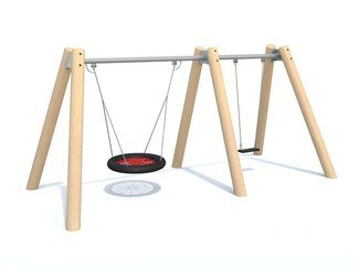 Leagăn dublu din salcâm - BGL-8412 imagine principala